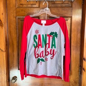 NWT-Women's  PJs + Pancakes Christmas Long Sleeve Pajama Set-Size Large